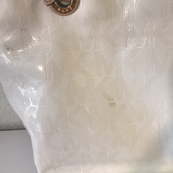 Michael Kors white patent tote bag - Picture 2 of 5